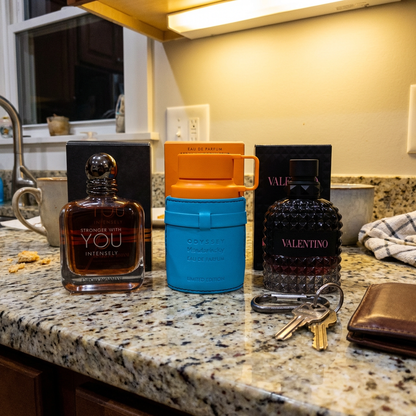 COMBO TITÁN | Armaf Odyssey Mandarin Sky | Stronger With You | Valentino Uomo Born in Roma | 100 ML